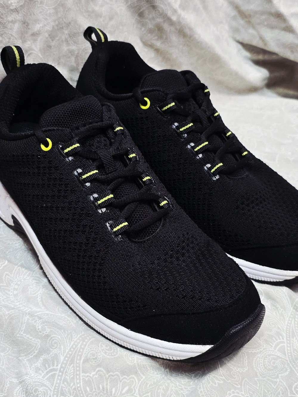 Orthofeet Coral 981 Biofit Women's Black Knit Athletic Sneakers Shoes Size 10 B